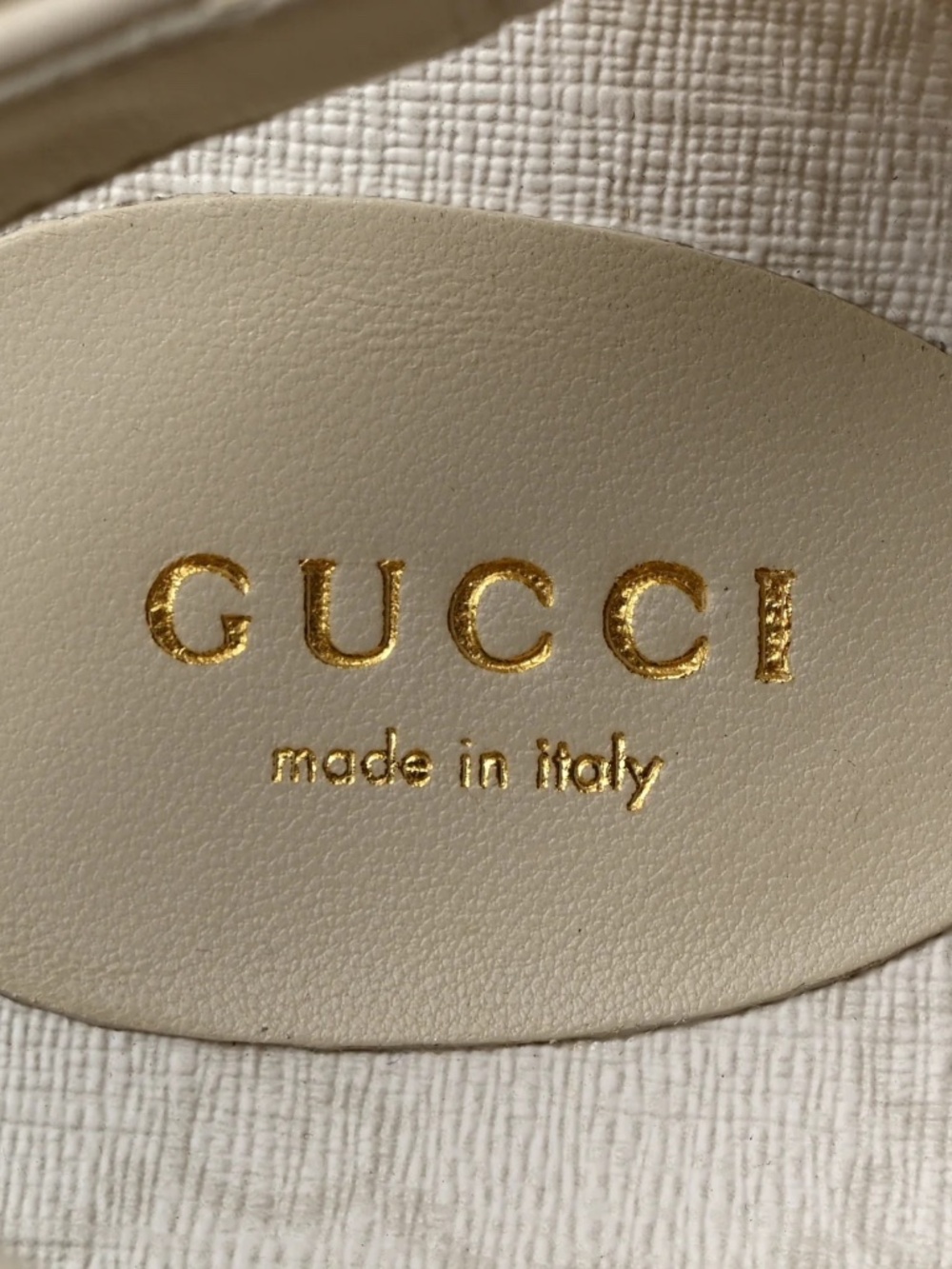 New Gucci GG Supreme Canvas Angelina Platform Sandals Shoes Slingbacks 35.5 - Picture 7 of 7